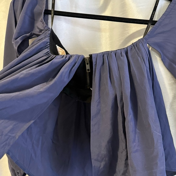 Stone Cold Fox Anita Off The Shoulder Top In Steel Blue - Picture 4 of 7